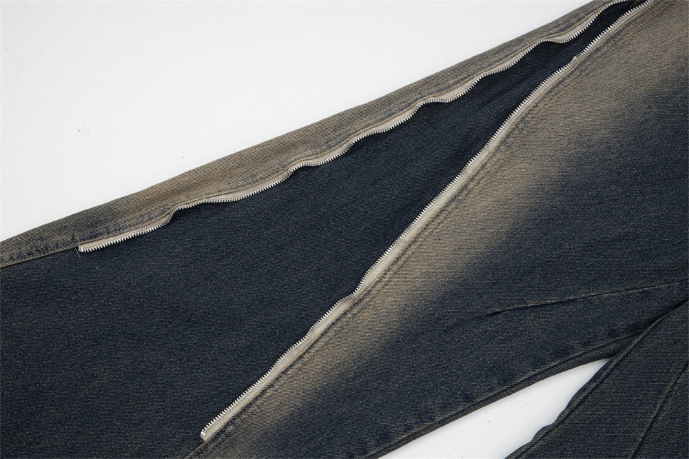 Denim Flared Asphalt