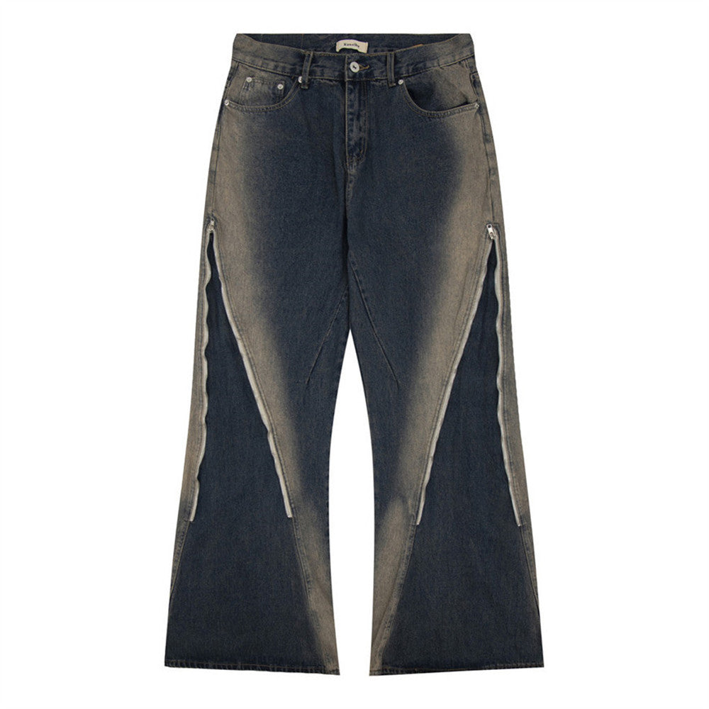 Denim Flared Asphalt