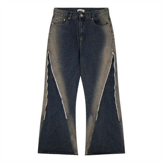 Denim Flared Asphalt