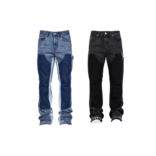 Patch Flared Jeans